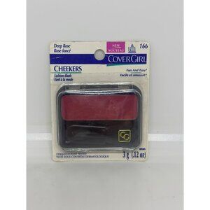 VTG CoverGirl Cheekers Fashion Blush Deep Rose #166 Sealed Old Stock